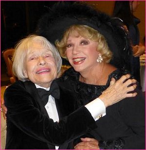 With Carol Channing