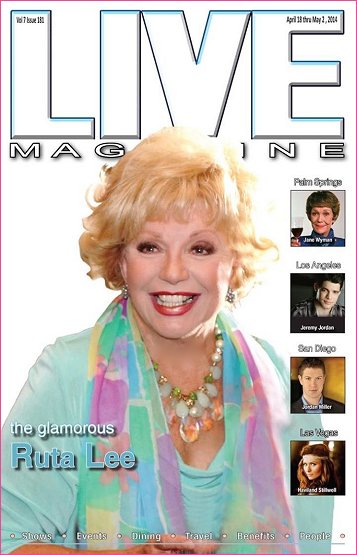 Another Magazine cover for Ruta. Live will be hosting a cocktail party in her honor at Lulu's in Palm Springs on May 20th